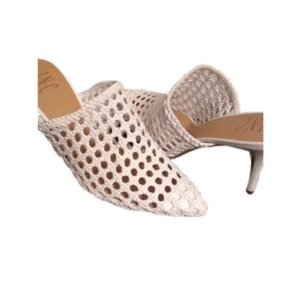White Celestia Mules INC International Concepts - Picture 1 of 5